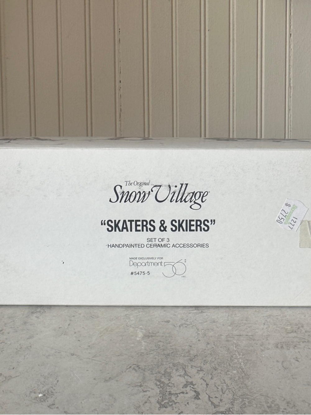 Department 56 Snow Village Skaters & Skiers Set of 3 Accessory #54755 With Box